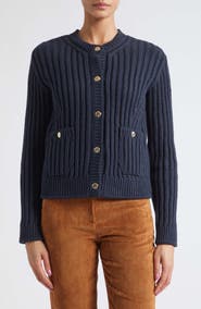 Moncler Mixed Media Down Cardigan