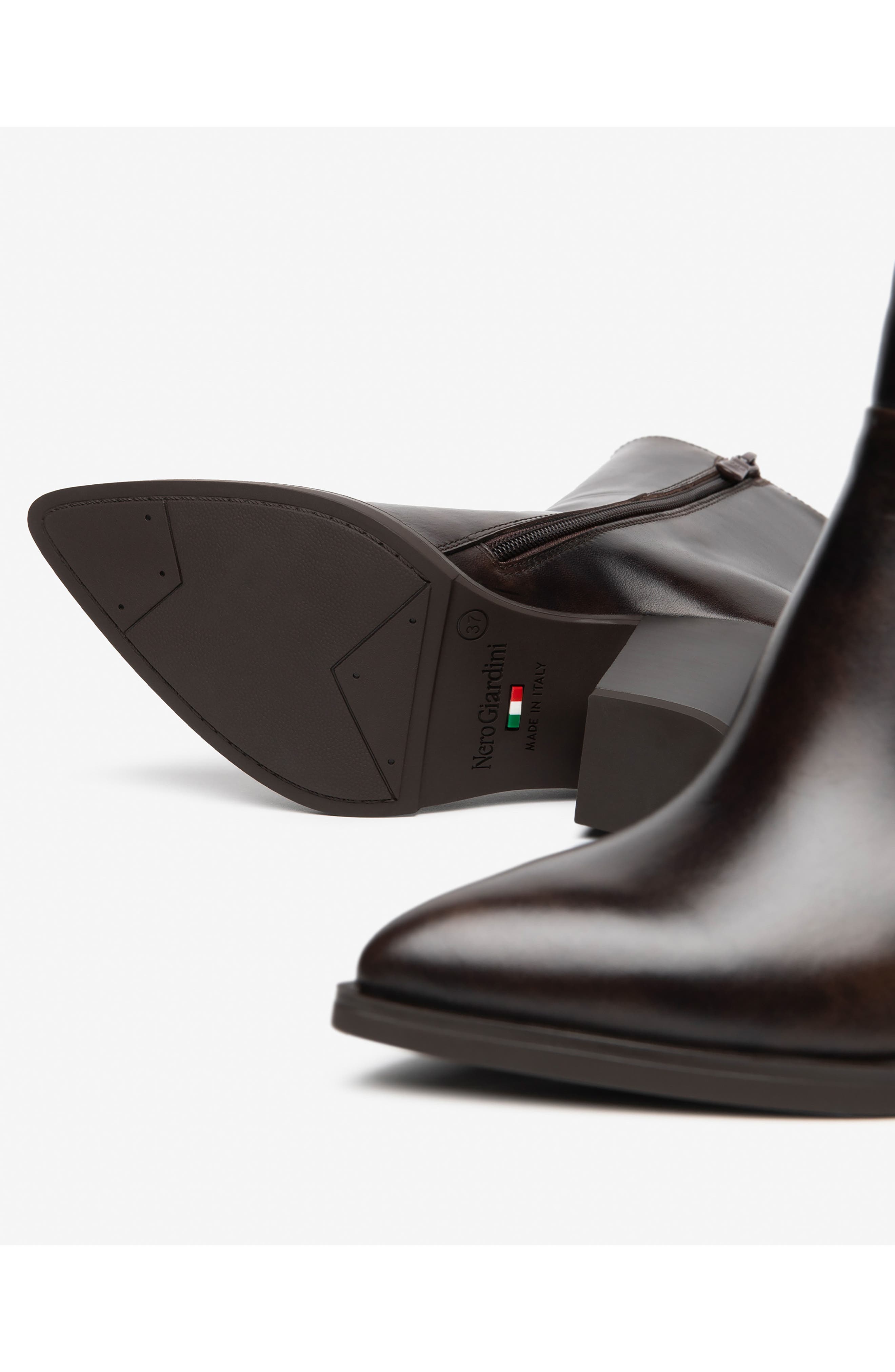 Western Bootie, Alternate, color, CHOCOLATE