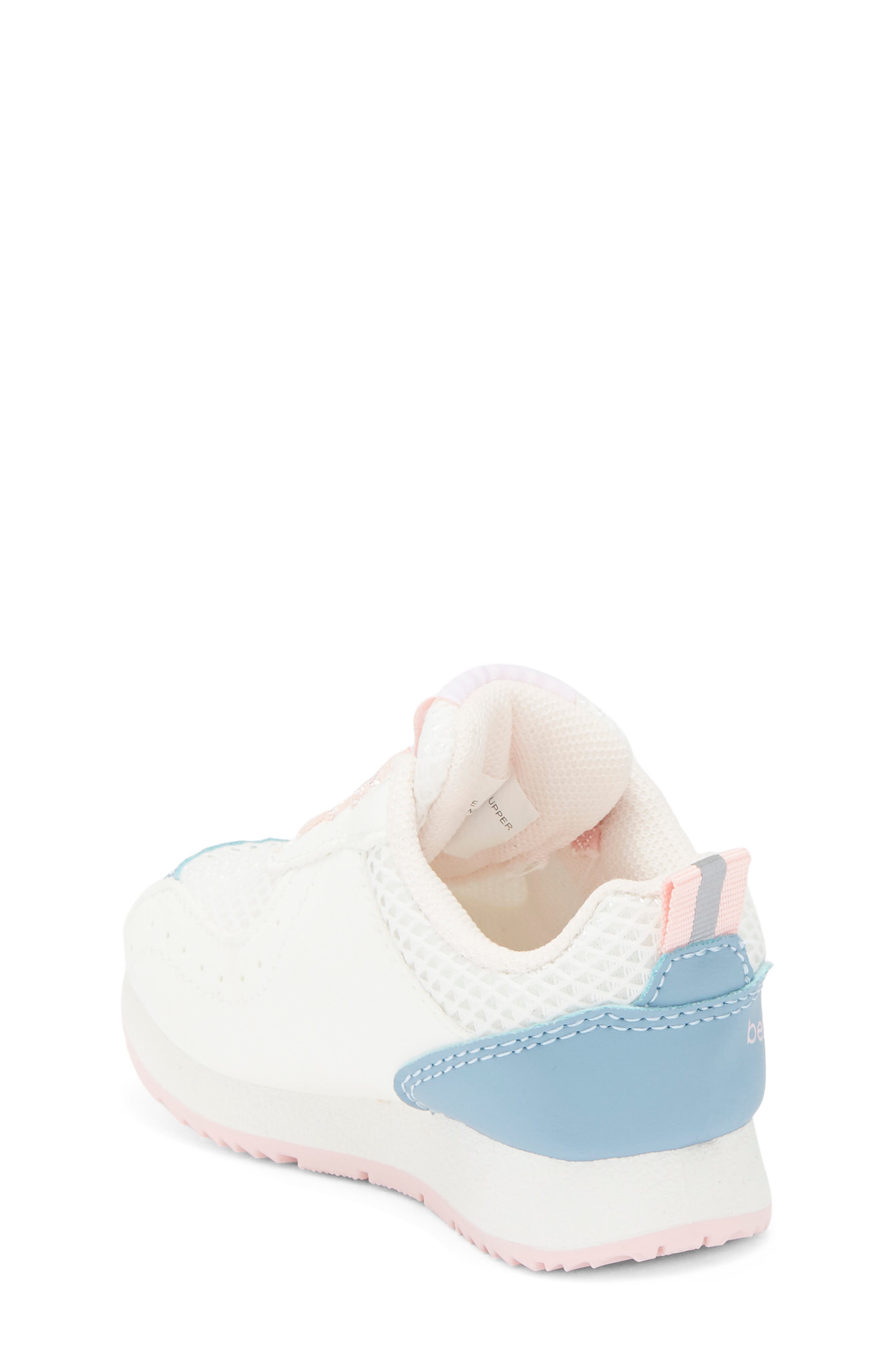 Kids' Floral Embroidered Sneaker, Alternate, color, WHITE