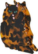 Solar Eclipse Hand-Painted Persian Cat Claw Clip