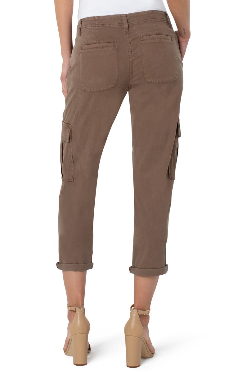 Liverpool Los Angeles Crop Cuff Cargo Pants, Alternate, color,