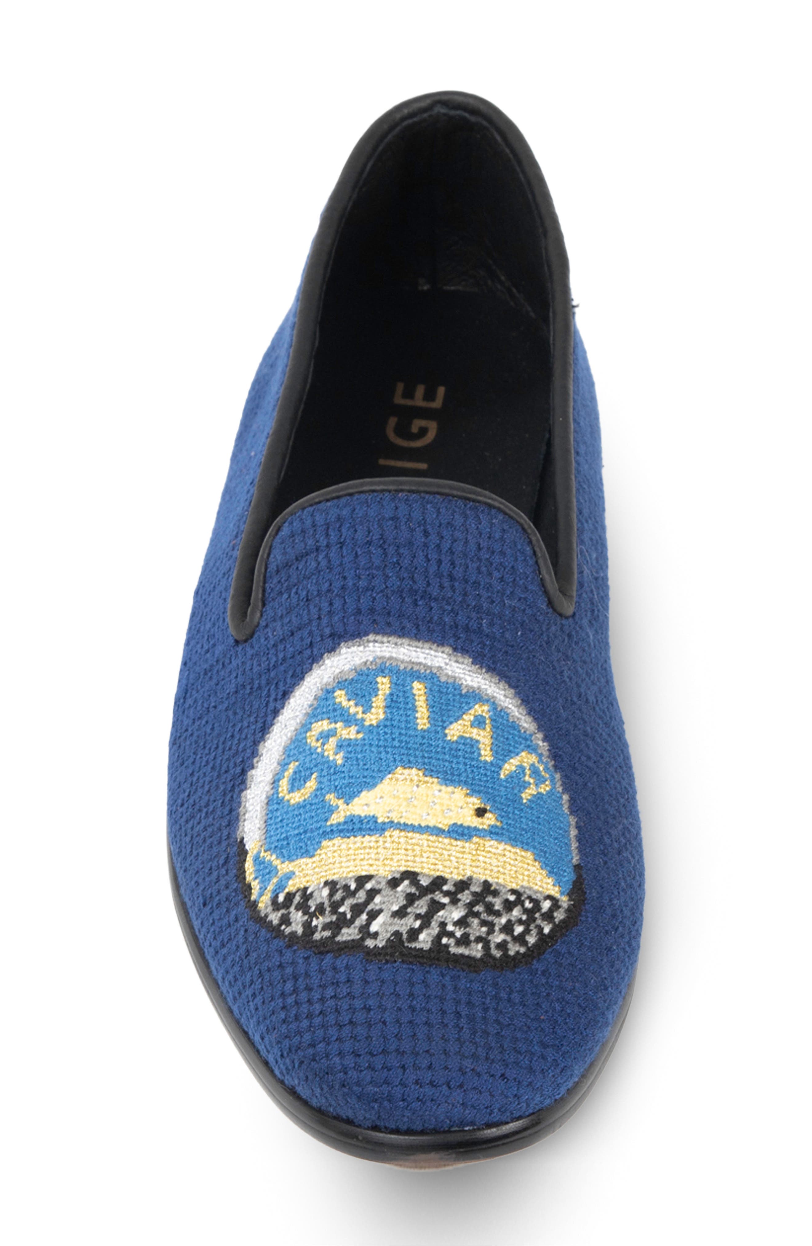 ByPaige Needlepoint Loafer, Alternate, color, Navy
