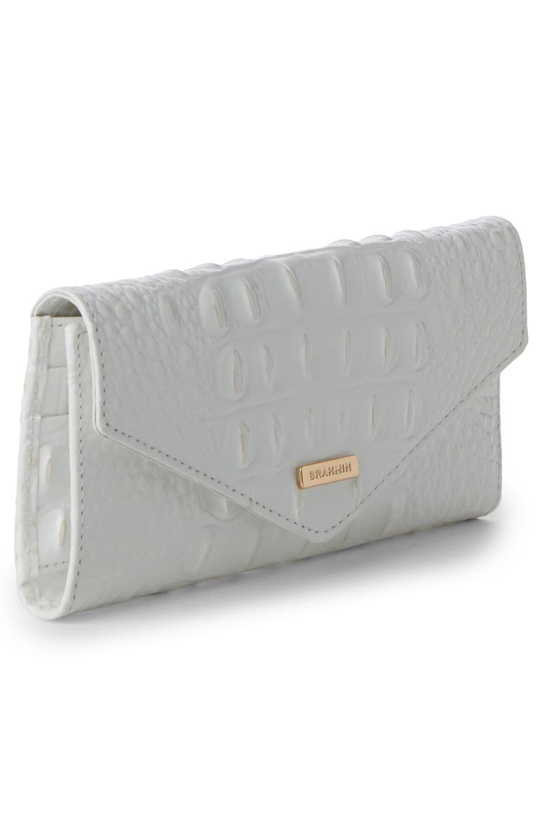 Brahmin Veronica Croc Embossed Leather Wallet, Alternate, color, 