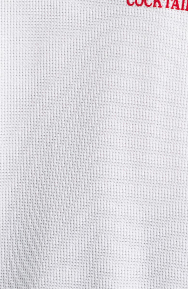 BOYS LIE Loverboy Graphic Waffle Henley, Alternate, color, White