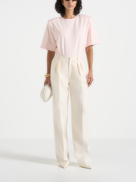 Mia Wide Shoulder Bodysuit T-Shirt