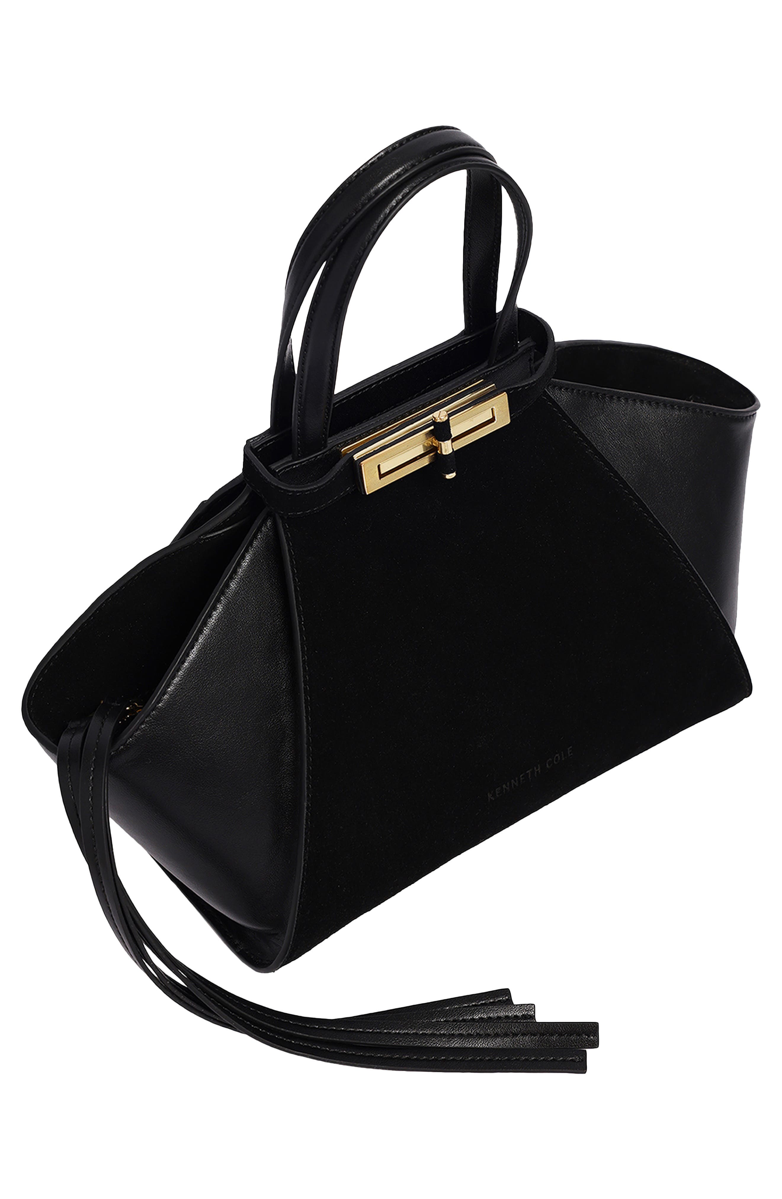 Crosby Leather Satchel, Alternate, color, BLACK
