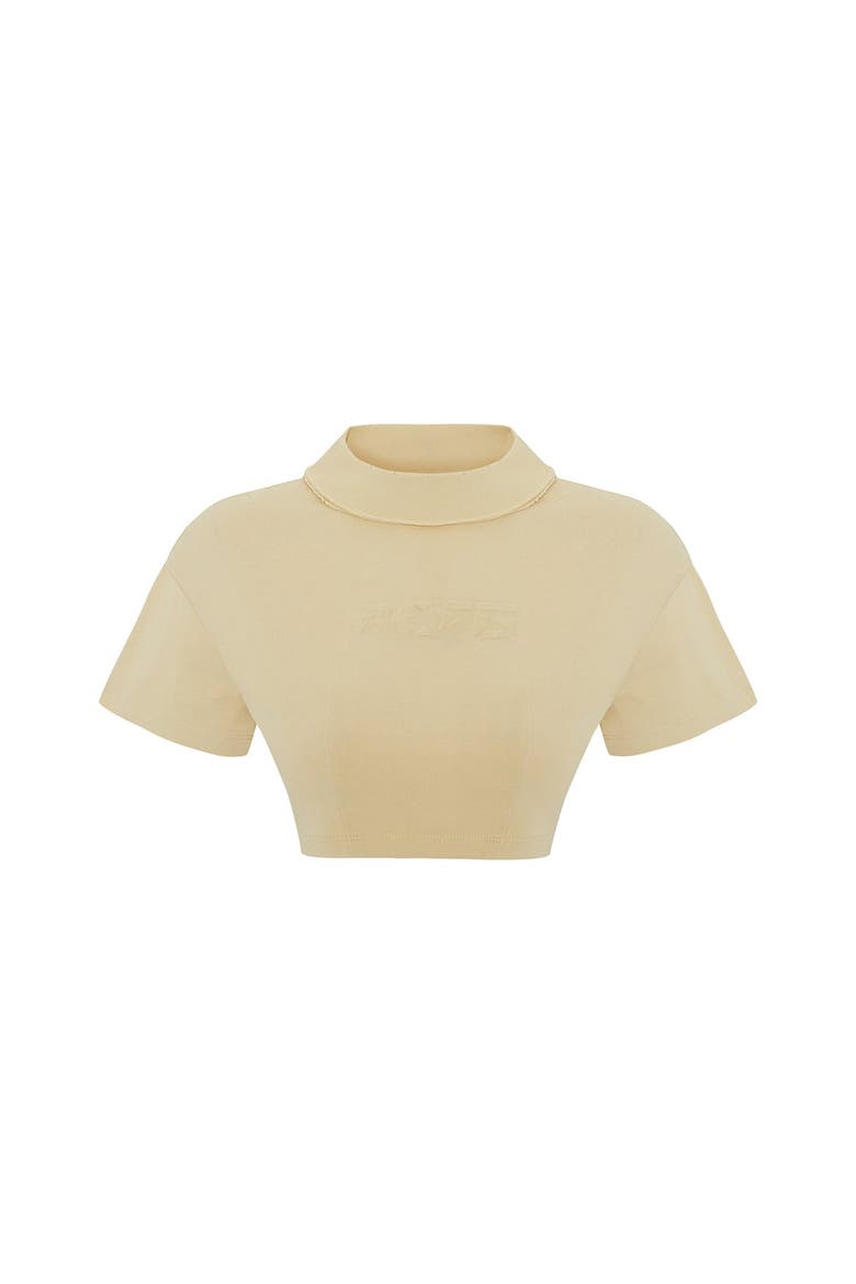 Cotton Destroyed Crop Tee, Main, color, Chino Green
