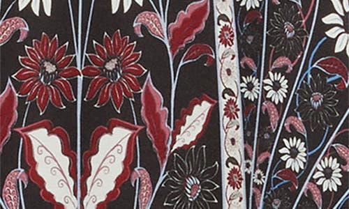 Farm Rio Marcelle Eyelash Lace Trim Halter Satin Slipdress In Black