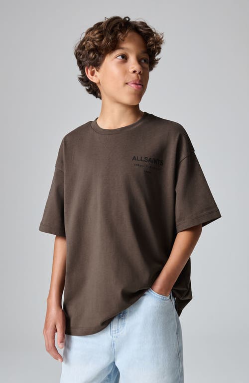 Smallsaints By Allsaints Kids' Underground Cotton Graphic T-shirt In Brown