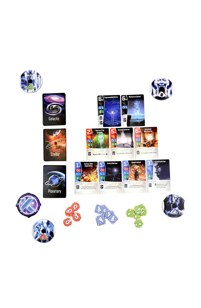 WizKids Games Kardashev Scale Civilization Advancement Game, Ages 12+, Alternate, color, Multicolored