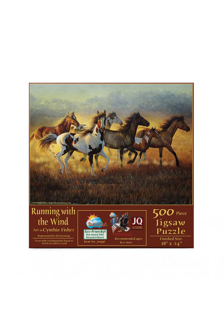 Running with the Wind 500 piece Jigsaw Puzzle for Adults, Alternate, color, Multicolor
