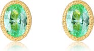 Lafonn Lab Grown Green Sapphire Stud Earrings