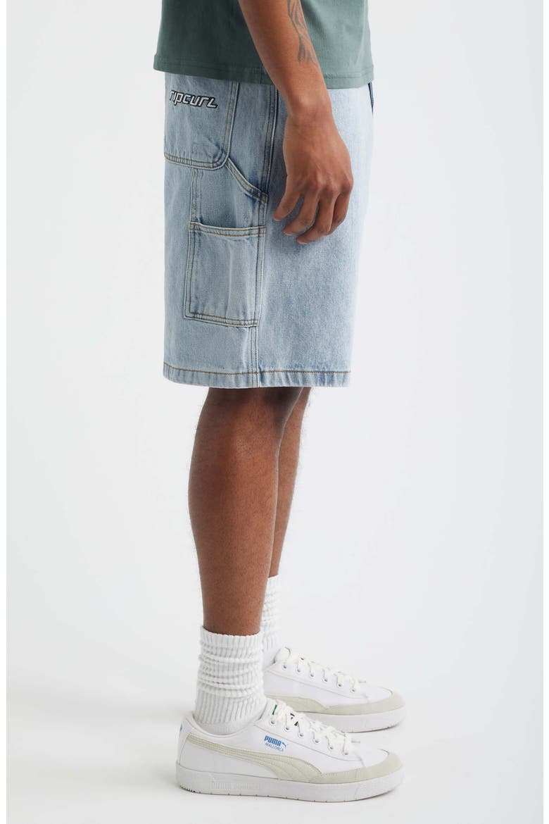Nu Dose Denim Walking Shorts, Alternate, color, WASHED BLUE
