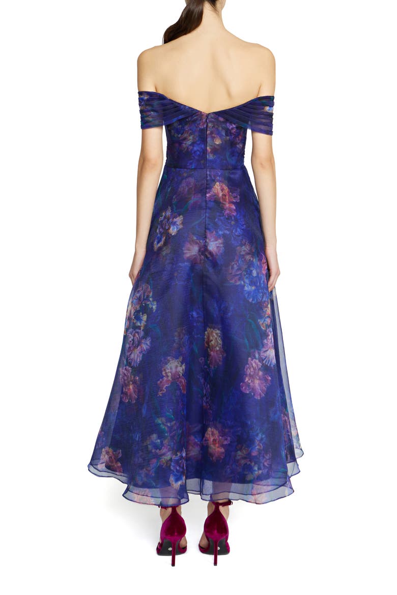 Desiree Off the Shoulder Cocktail Dress, Alternate, color, MOONLIT IRIS