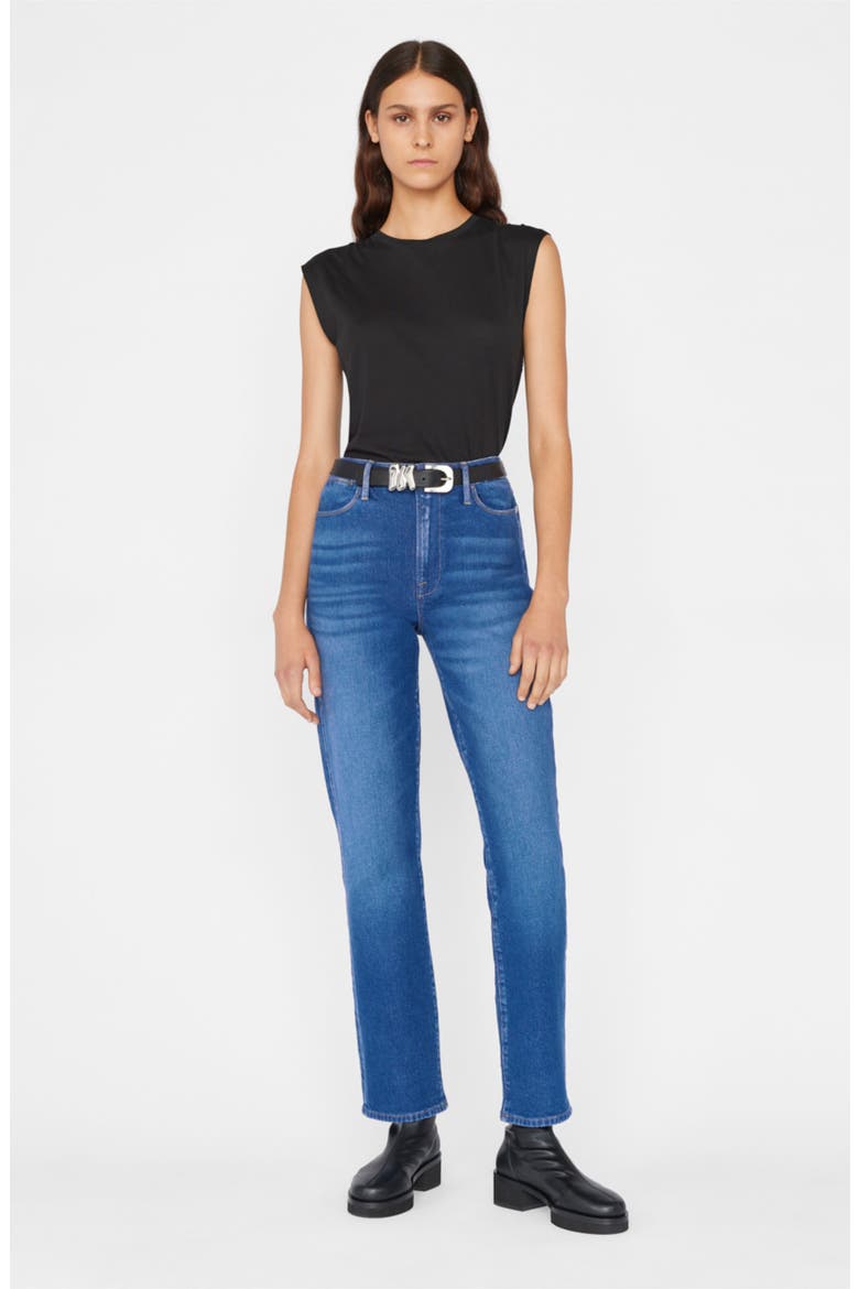Le Super High Waist Straight Leg Jeans, Alternate, color, JERICHO