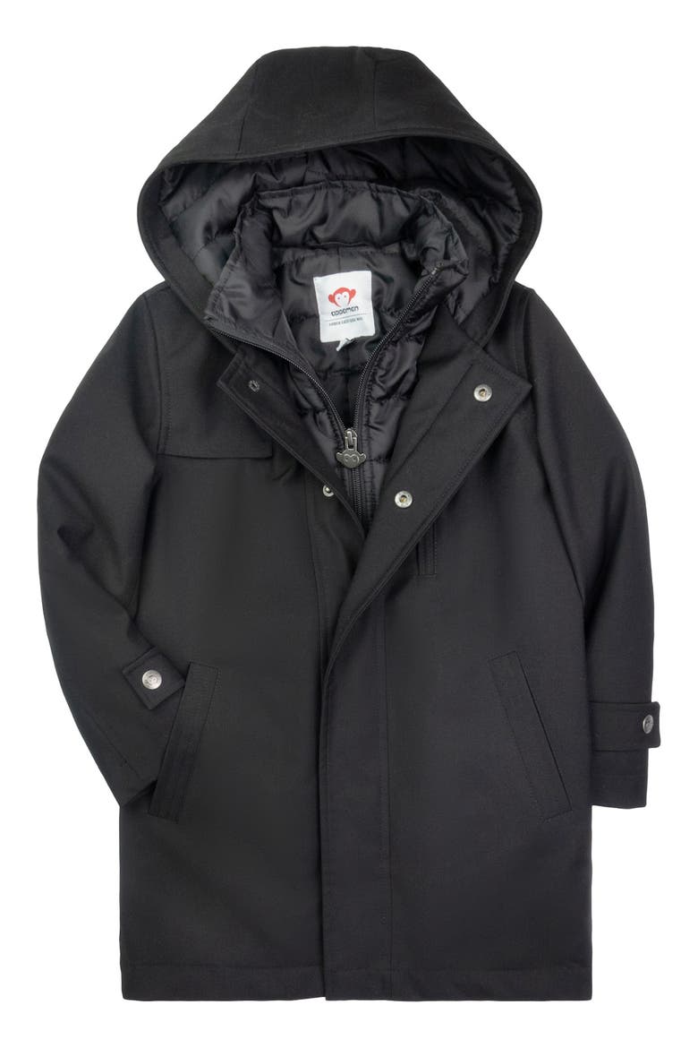 Kids' Urban Gotham Coat, Main, color, BLACK