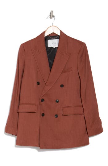 Shop A.l.c . Declan Double Breasted Jacket In Sequoia