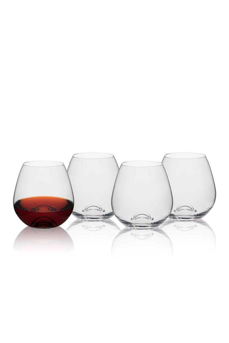 Library Red Wine Glasses Set of 4, Alternate, color, Tuesday Stemless