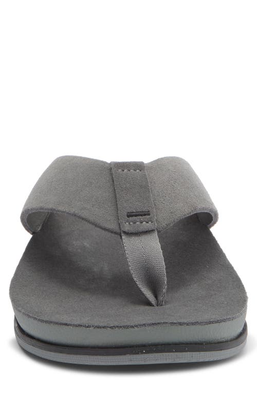Reef Ojai Suede Flip Flop In Gray