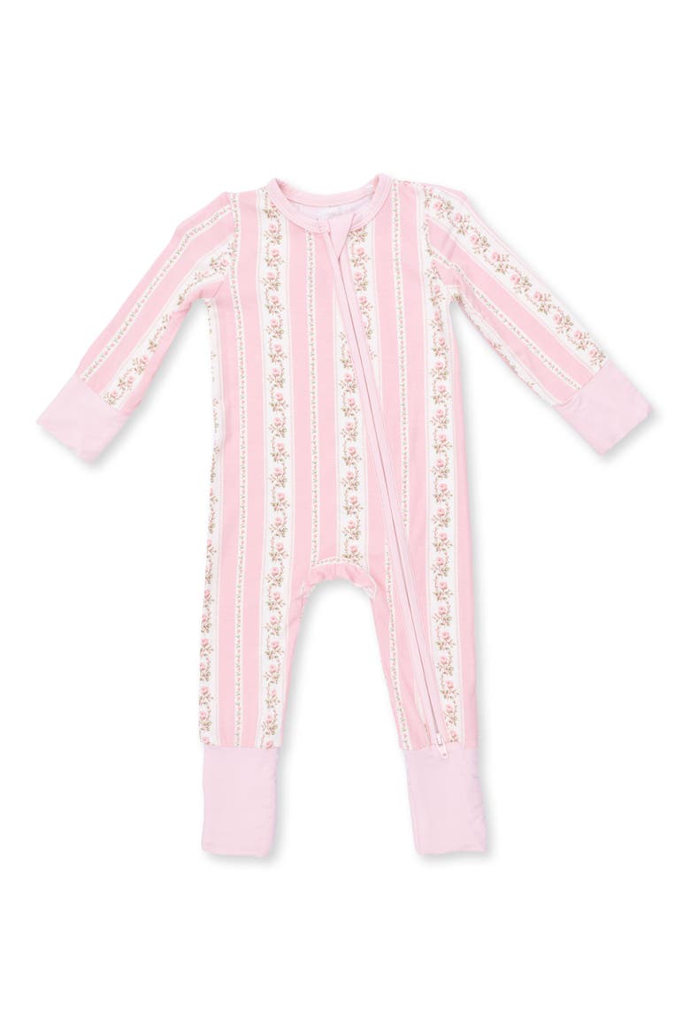 Antoinette Stripe Convertible Romper, Main, color, PINK