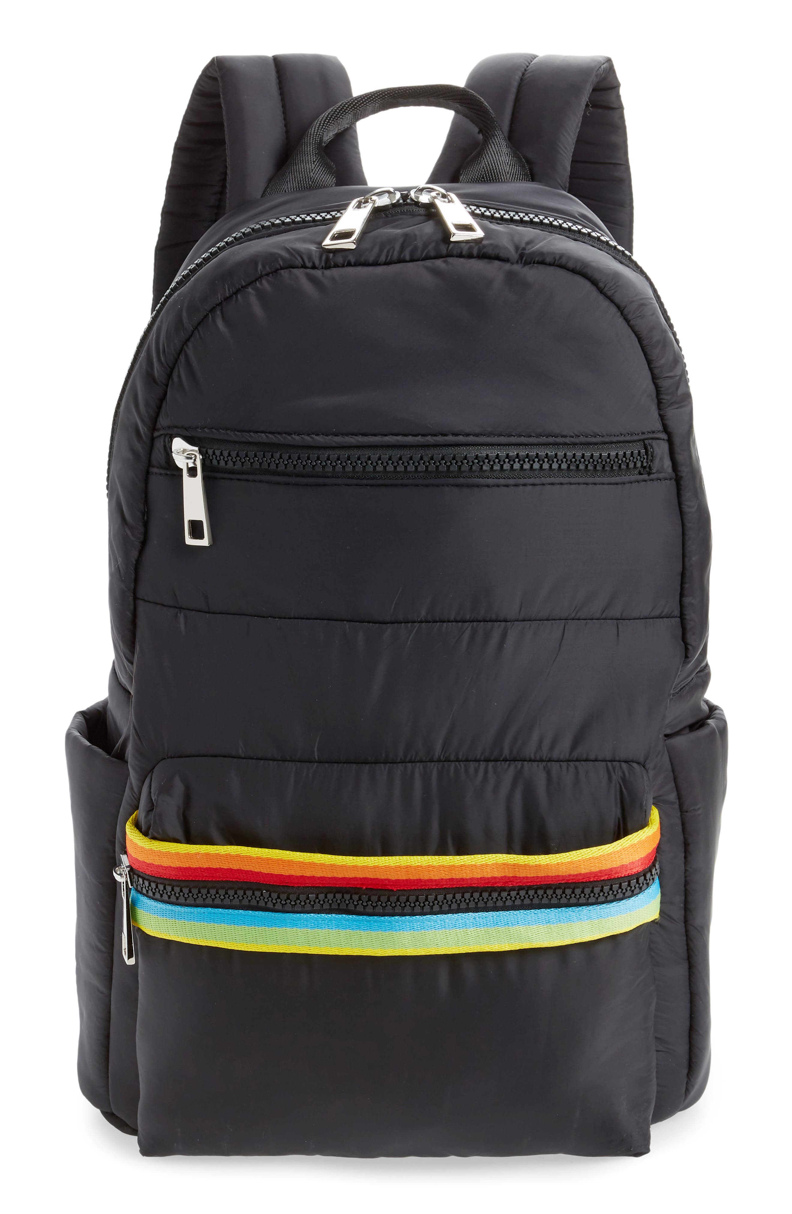 Sondra Roberts Rainbow Web Backpack, Main, color, 