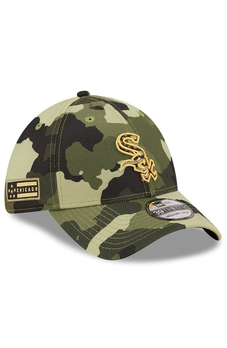 New Era Men's New Era Camo Chicago White Sox 2022 Armed Forces Day 39THIRTY Flex Hat, Main, color, Camo