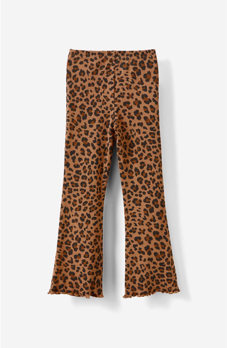 Cotton On Kids Kid's Essential Flare Pant, Alternate, color, Taupy Brown Leopard