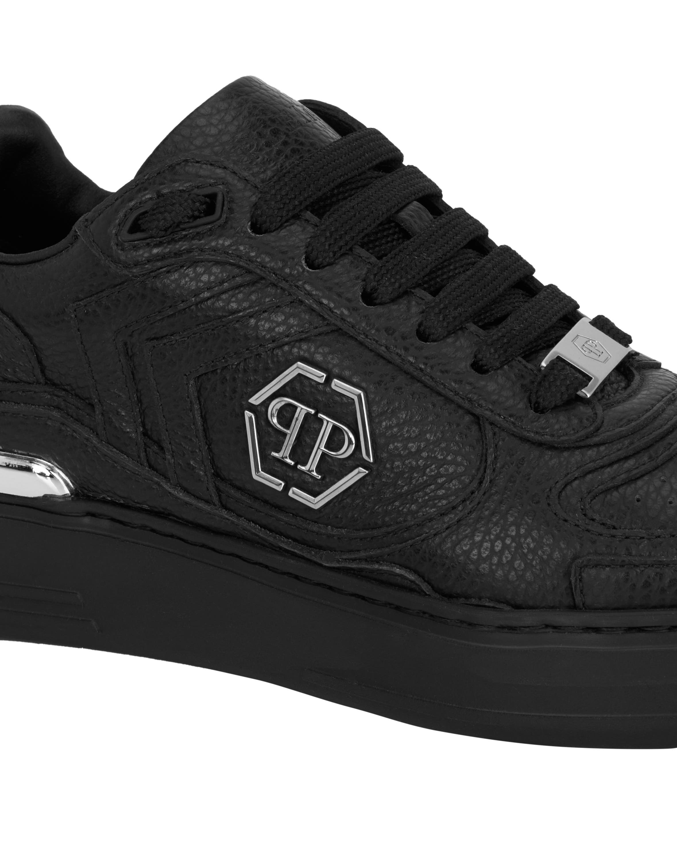 Low-Top Pit-$Top Deer Leather Unisex, Alternate, color, black