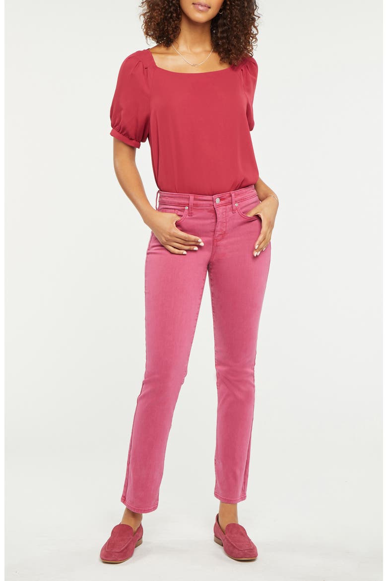 Sheri High Waist Stretch Slim Ankle Jeans, Alternate, color, ORCHID FLOWER