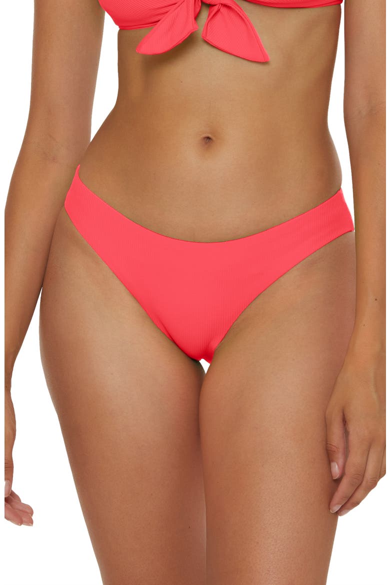 Modern Edge Hipster Bikini Bottoms, Main, color, WATERMELON