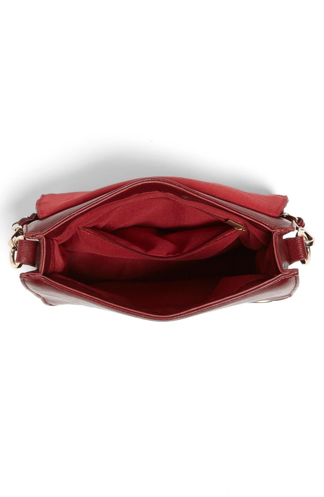 Quilted Crossbody Bag, Alternate, color, OXBLOOD