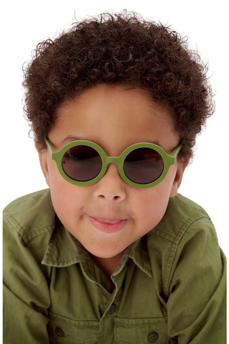 Kids' Wild Moss Round Sunglasses, Alternate, color, WILD MOSS