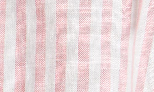 Caslonr Caslon(r) Linen Drawstring Shorts In Pink G- White Brianne Stripe