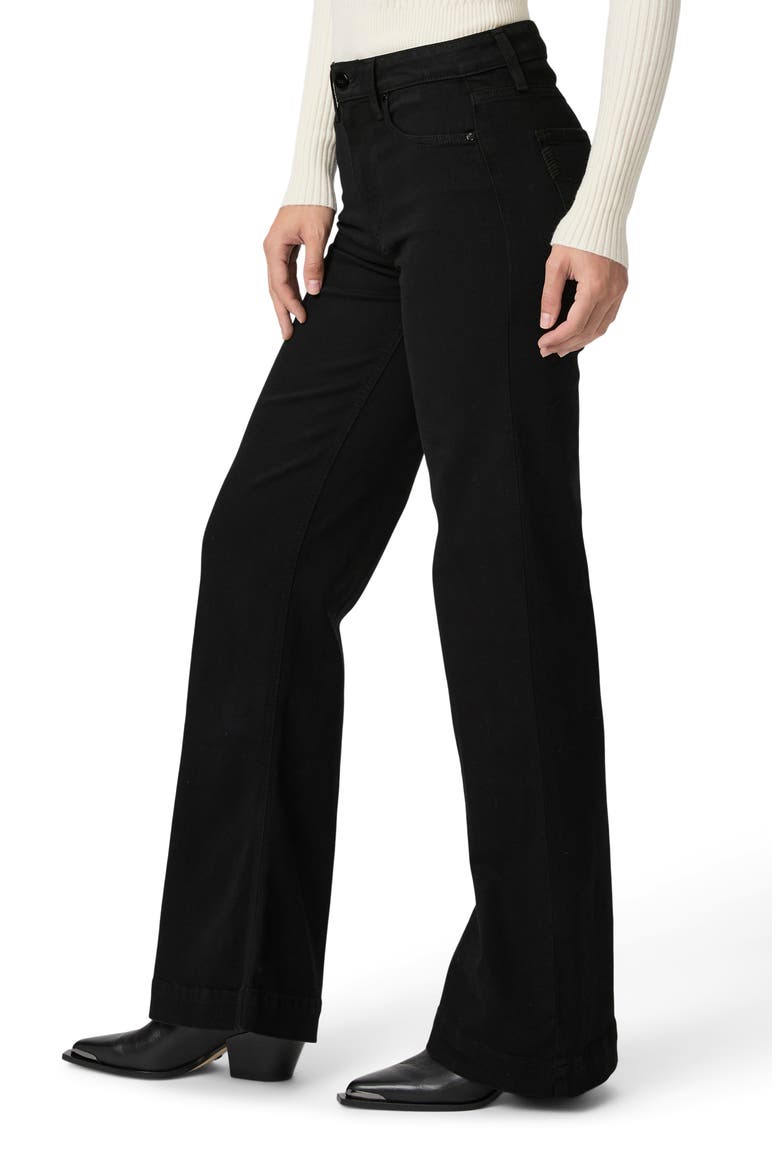 Leenah High Waist Wide Leg Jeans, Alternate, color, BLACK SHADOW