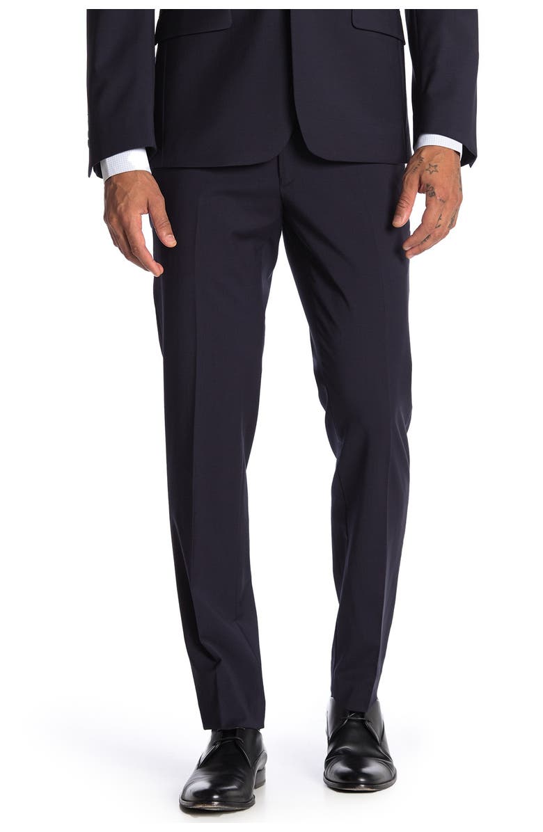 Calvin Klein Plain Navy Skinny Fit Suit Separate Pants, Main, color,