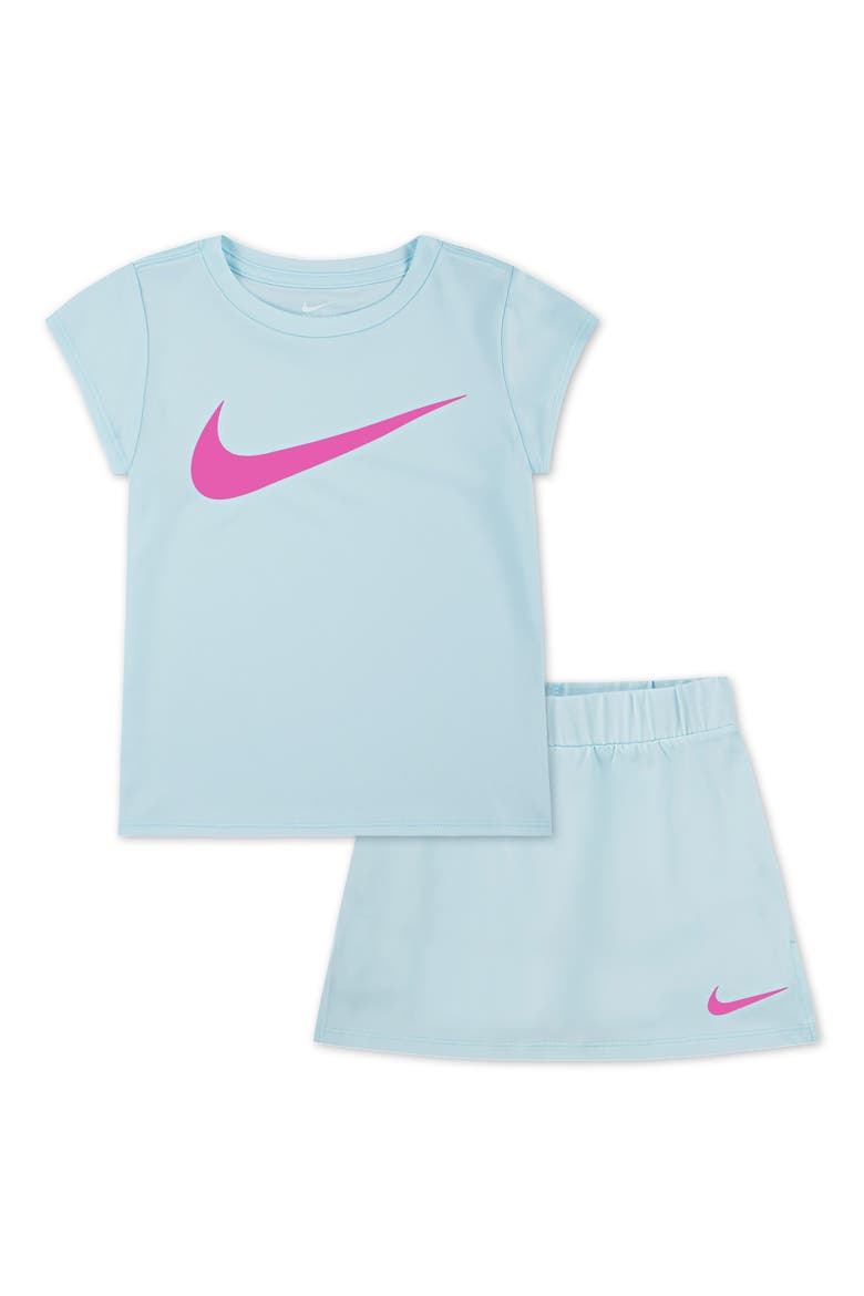 Kids' Dri-FIT Scooter T-Shirt & Shorts Set, Main, color, GLACIER BLUE
