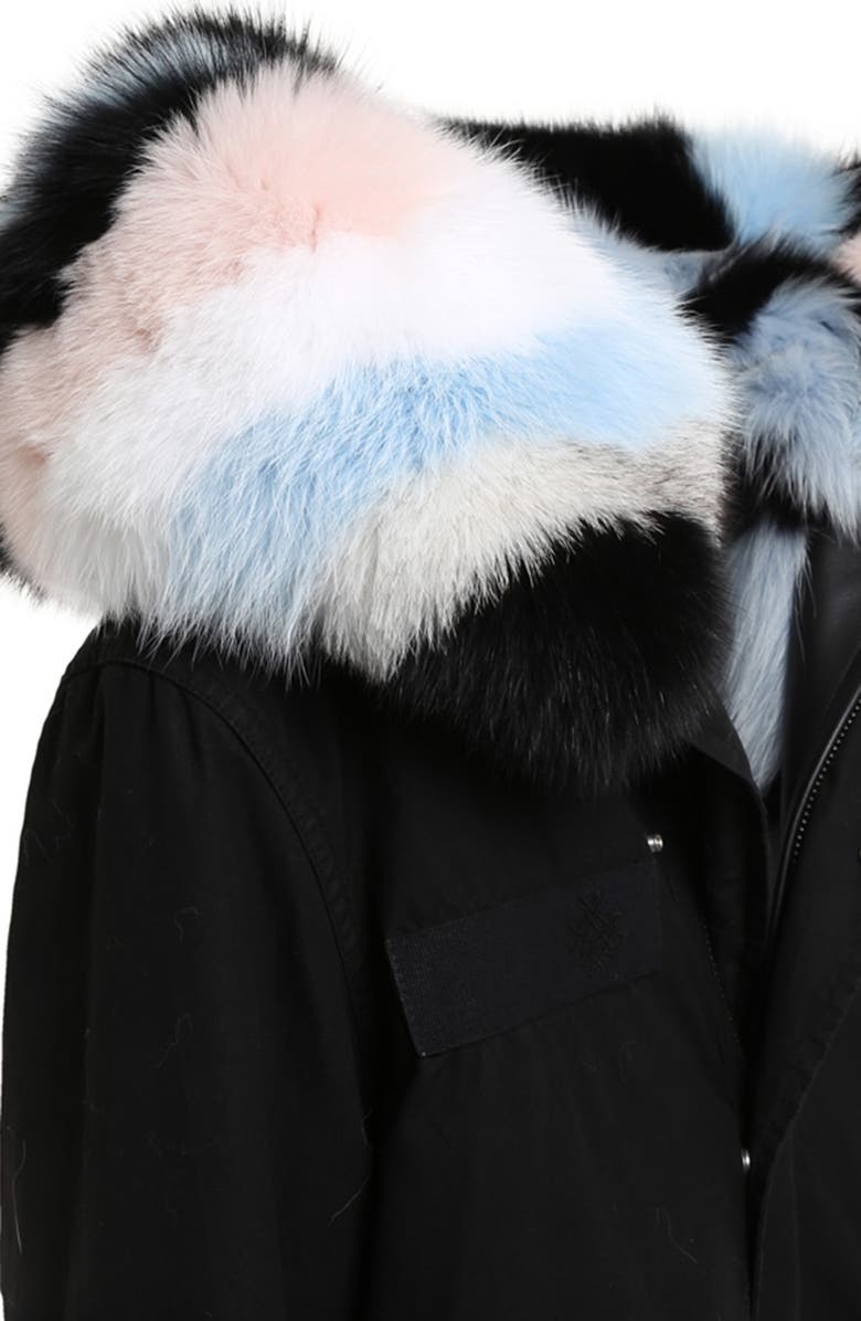 Mr & Mrs Italy Genuine Fox Fur Lined Parka, Alternate, color,