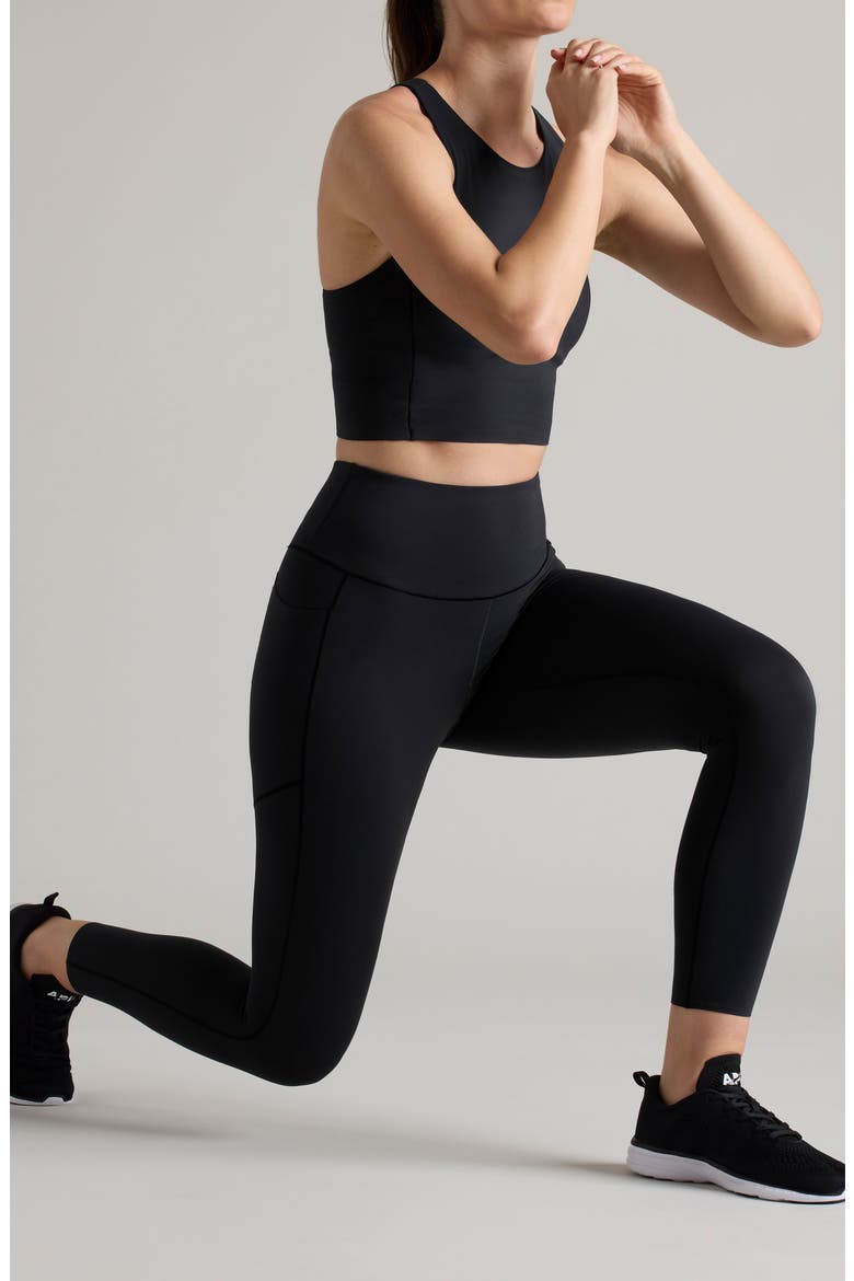 Revive Pockets 7/8 Leggings, Alternate, color, BLACK