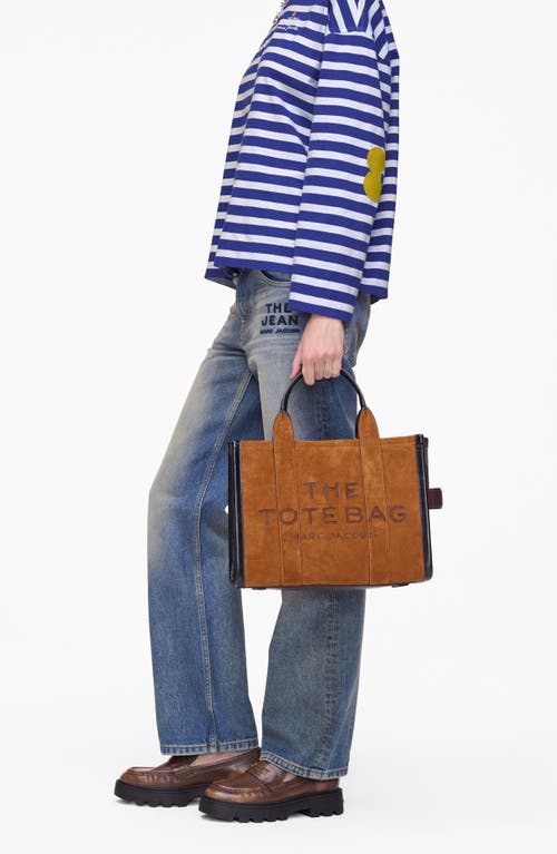 Marc Jacobs The Leather Medium Tote Bag In Brown