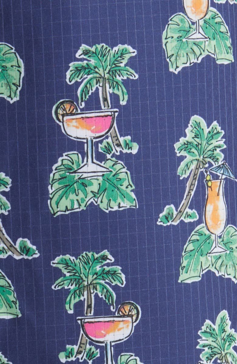 Tommy Bahama Bahama Coast Cocktail Nation Short Sleeve Stretch Button-Up Shirt, Alternate, color, 