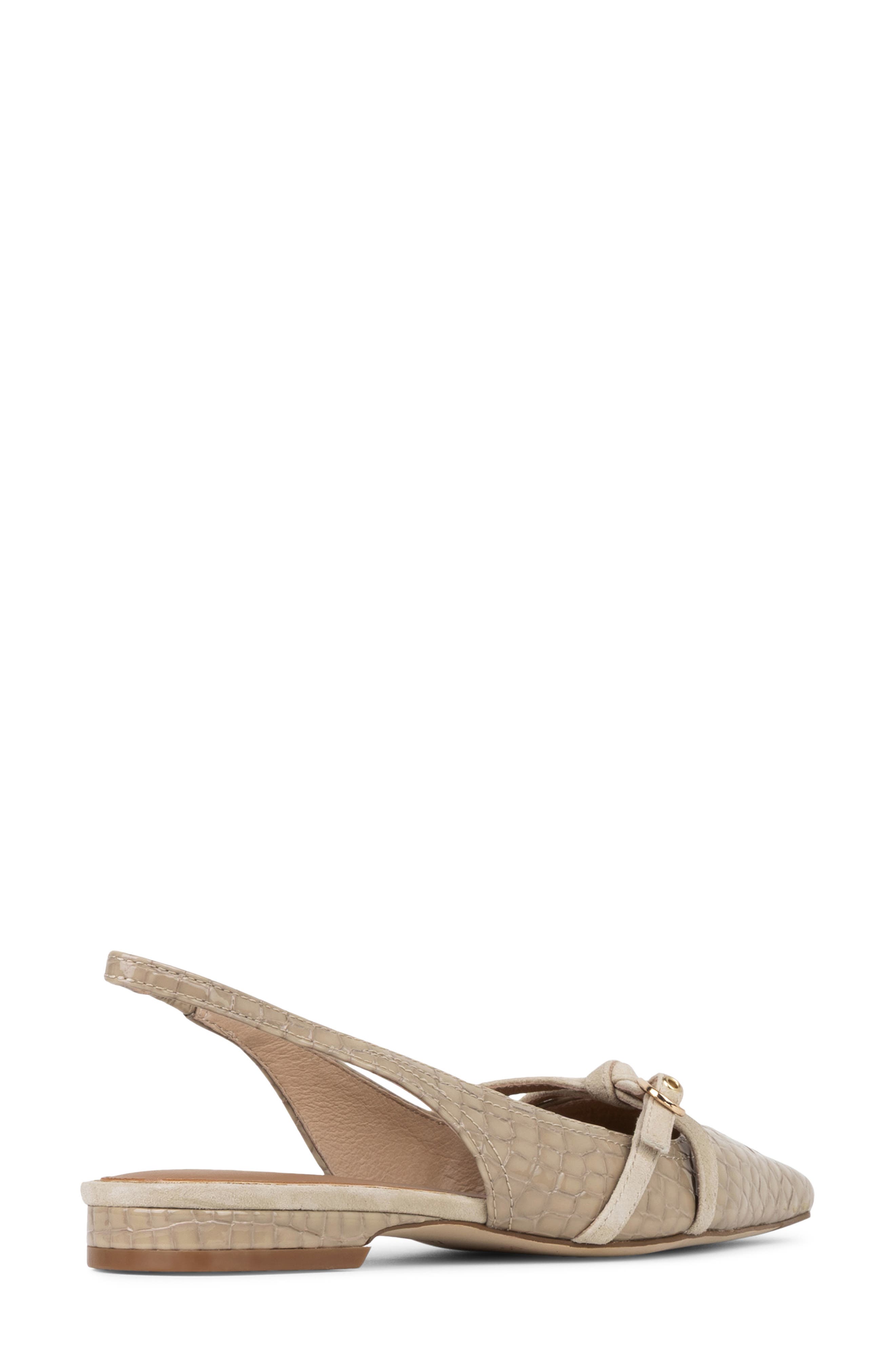 Darcelle Pointed Toe Slingback Flat, Alternate, color, PRALINE