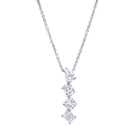 Nerisse 14K Gold Lab Grown Diamond Necklace - 1.5 Ct