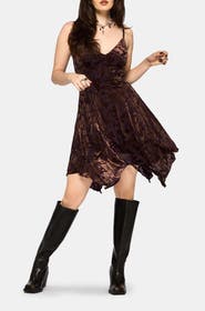 Disturbia Sienna Devore Hanky Hem Cami Mini Dress