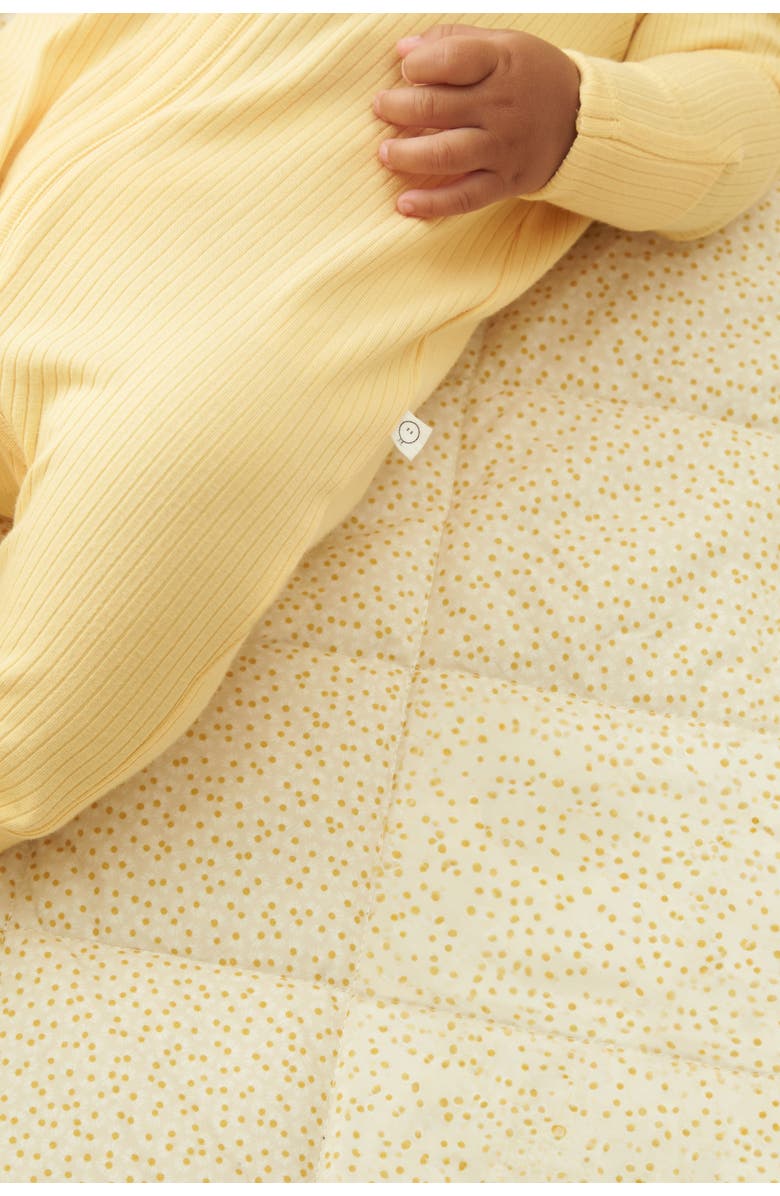 MORI Ribbed Two Way Zip-Up Sleepsuit, Alternate, color, Yellow