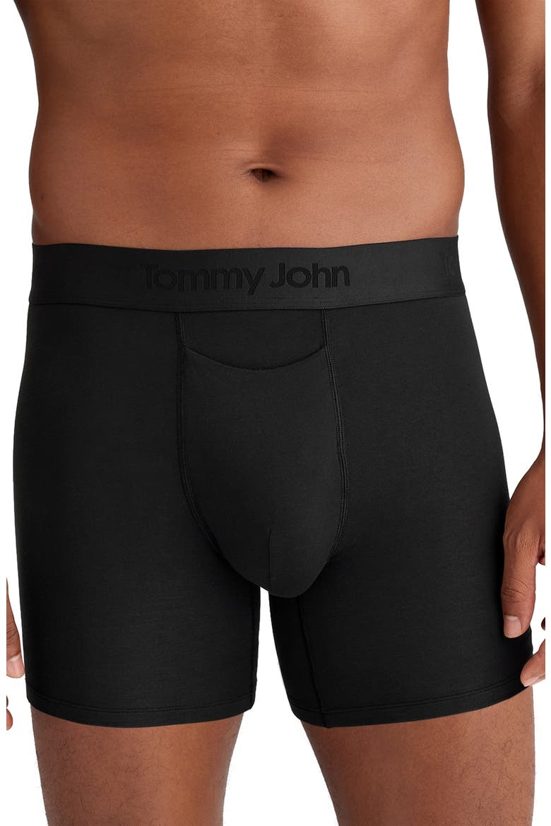 Second Skin 4-Inch Boxer Briefs, Alternate, color, BLACK