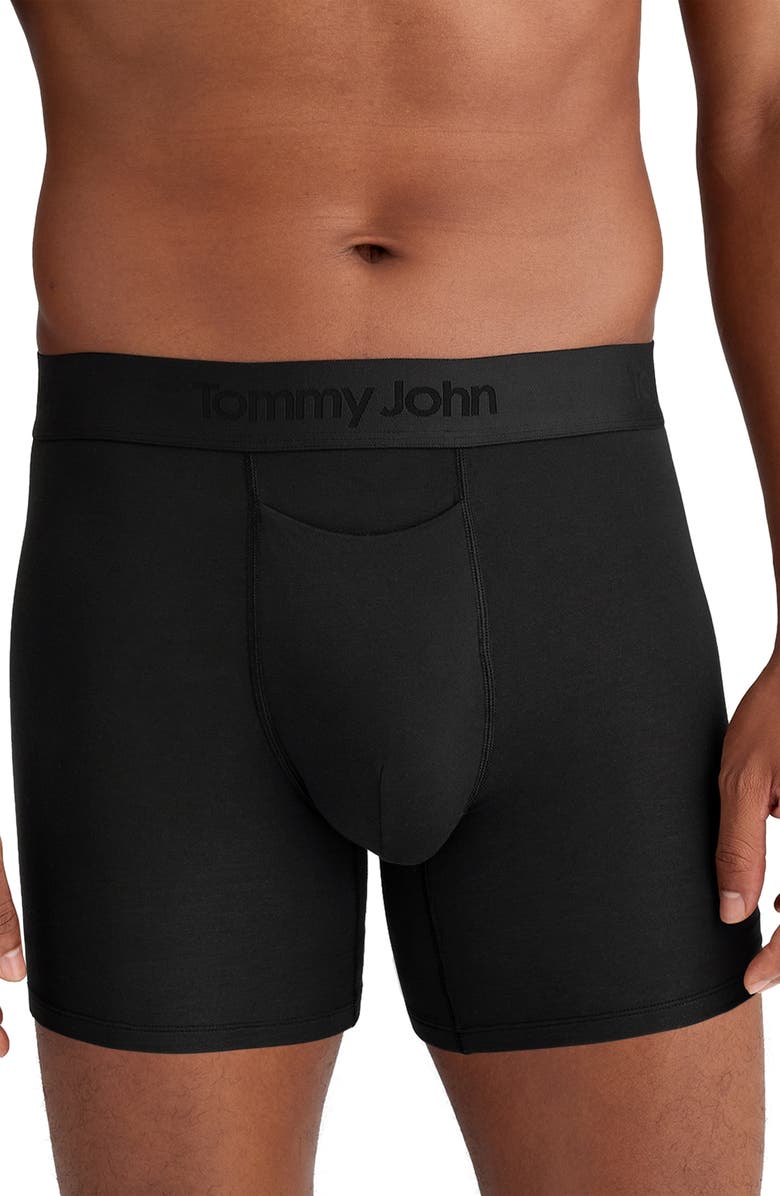 Tommy John Second Skin 5.5-Inch Boxer Briefs, Alternate, color, Black