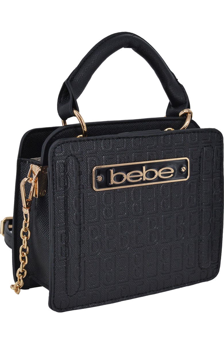 bebe Thea Mini Satchel with Pouch, Alternate, color, Black
