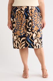 NIC+ZOE Deco Blooms Knit Skirt