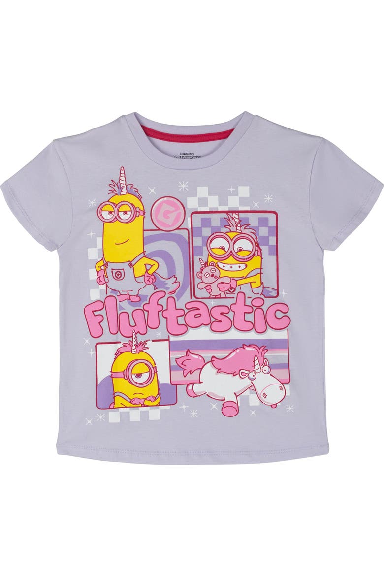 2-Piece T-Shirt and Leggings Set, Alternate, color, Minions Lavender Pink