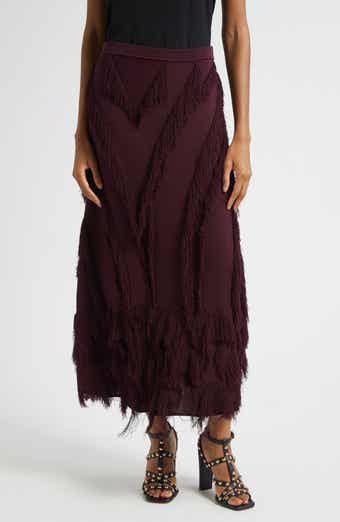Ulla Johnson Astri Fringe Detail Knit Maxi Skirt